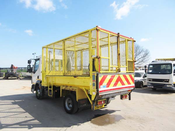 REF 34 - 2012 DAF LF 7.5 ton caged tipper for sale